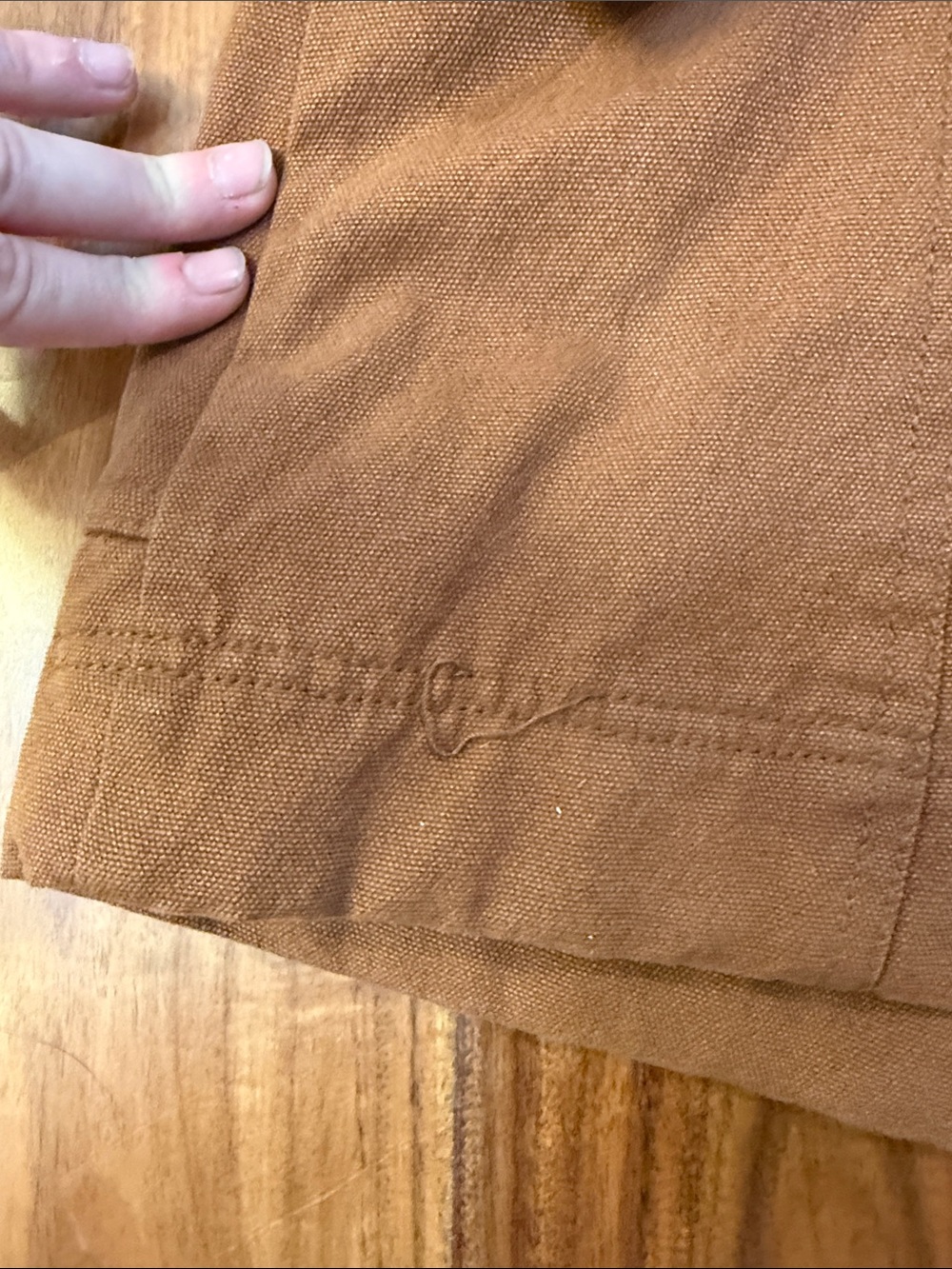 Pendleton Brown Utility Jacket with Removable Cream Shearling Collar, Small - Picture 6 of 13
